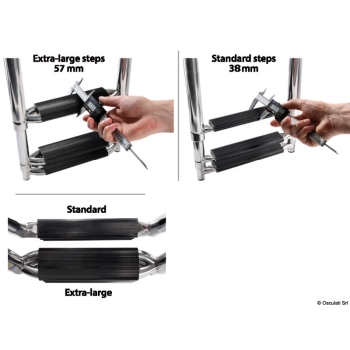 Scaletta telescopica per plancetta 5 gradini large 
