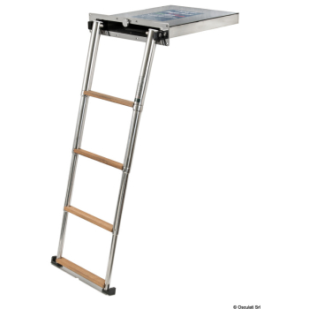 Scaletta Top Line 4 gradini in  teak 