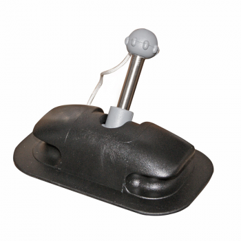 Scalmiera Abbattibile in PVC Nera