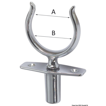 Scalmo ottone cromat a scatto 42 mm 