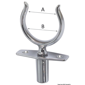 Scalmo ottone cromat a scatto 46 mm 