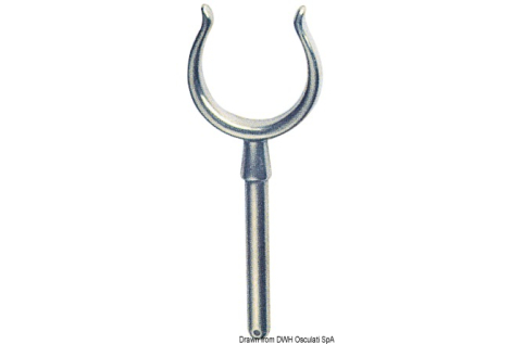 Scalmo ottone cromato 14 x 64 mm 