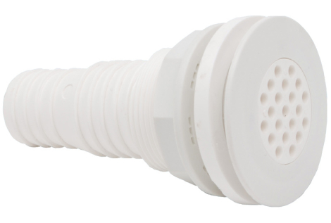 Scarico a mare 1" 1/2 con rete 