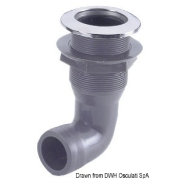 Scarico a mare 90° 1" 1/2 