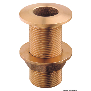 Scarico a mare in bronzo 1/2" 