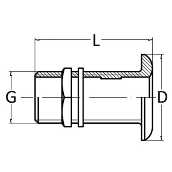 Scarico a mare ot.cr. 4" 