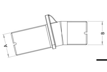 Scarico a mare regolabile 1'' 1/2 con portagomma  
