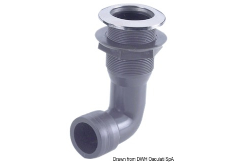 Scarico plastica 90° - 1/2" 