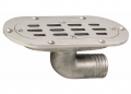 Scarico pozzetto oval d38mm inox
