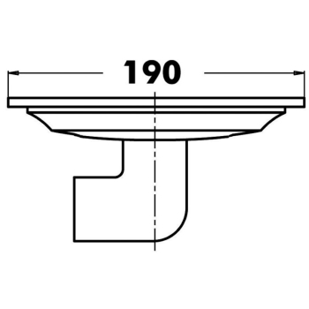 Scarico pozzetto inox ovale 