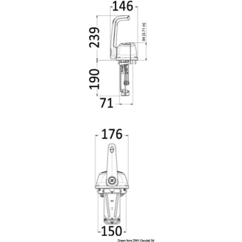 Scatola monoleva  nera B501B 