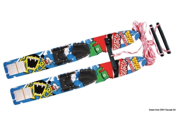 Sci nautici AIRHEAD Monsta Splash Trainer Skis in legno trattato-64.940.09