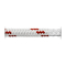 Scotta Drizza Armare Star a Righe 5 mm Bianco/Rosso