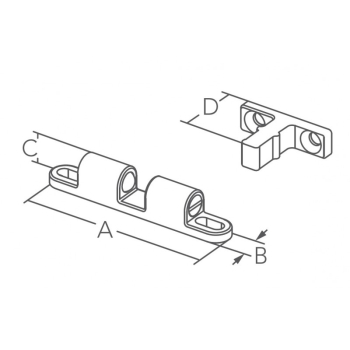 Scrocchetto a doppia sfera aisi316