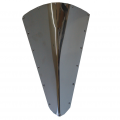 Scudo di prua inox 316 dim. 335 x h515 mm