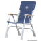 Sedia pieghevole alluminio Deck blu 
