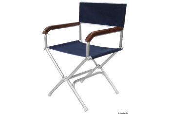 Sedia pieghevole Director poliestere blu 