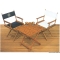 Sedia teak rivestimento bianco 