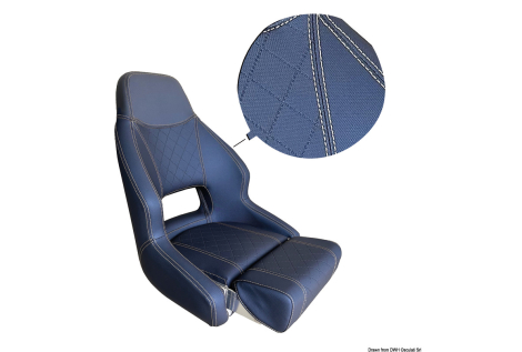 Sedile anatomico imbottito con flip up RM52 