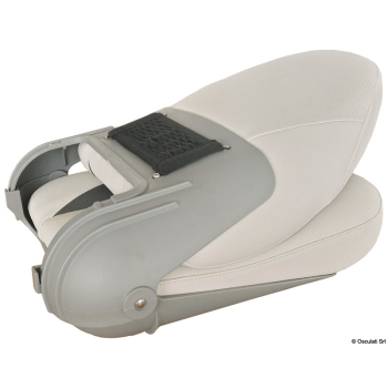 Sedile comfort CP48 con schienale alto ribaltabile Grigio chiaro/scuro 