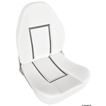 Sedile comfort CP48 con schienale alto ribaltabile Grigio chiaro/scuro 