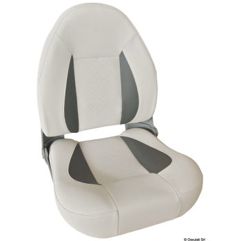 Sedile comfort CP48 con schienale alto ribaltabile Grigio chiaro/scuro 