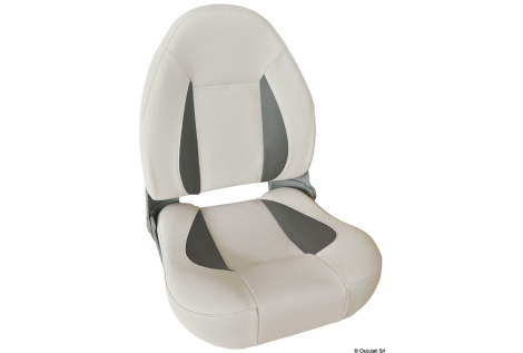 Sedile comfort CP48 con schienale alto ribaltabile Grigio chiaro/scuro 