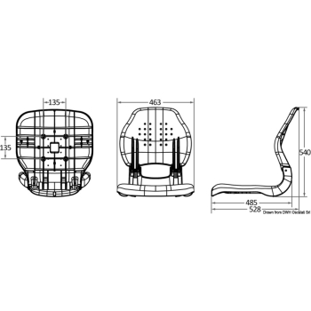 Sedile ergonomico Sirocco bianco 