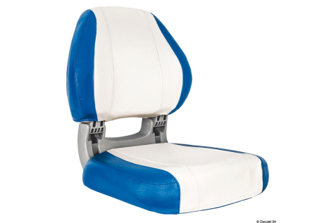 Sedile ergonomico Sirocco blu e bianco 