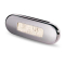 Luce Cortesia a Led Oblong Luce a 30° Bianca Cover in Acciaio Satinato