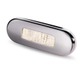 Luce Cortesia a Led Oblong Luce a 30° Bianca Cover in Acciaio Satinato
