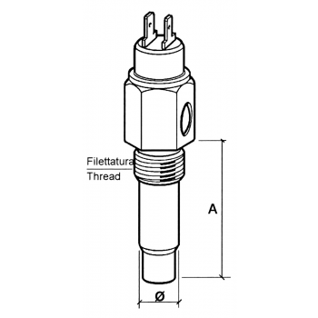 SENSORE TEMP. ACQUA M14 x 1,5