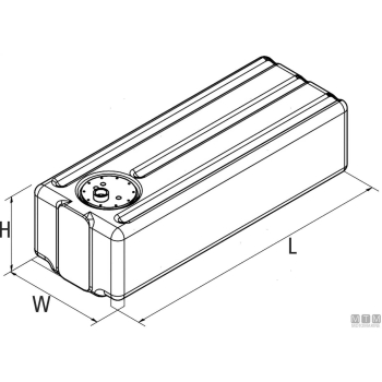 Serbatoio acqua flat 45l 
