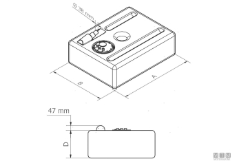 Serbatoio can oem se9030 128l 