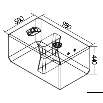 Serbatoio carburante 207 l 