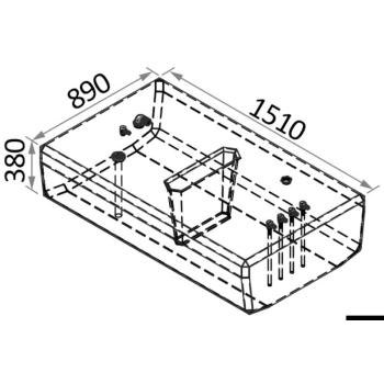 Serbatoio carburante 450 l 