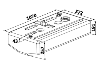 Serbatoio carburante Polietilene 120 LT 