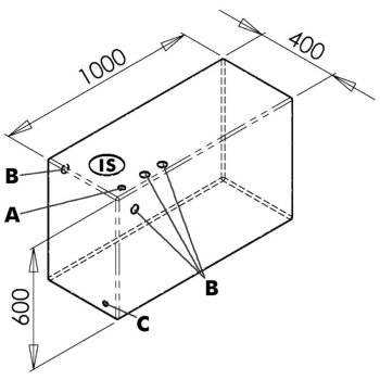 Serbatoio per acqua 215 l 