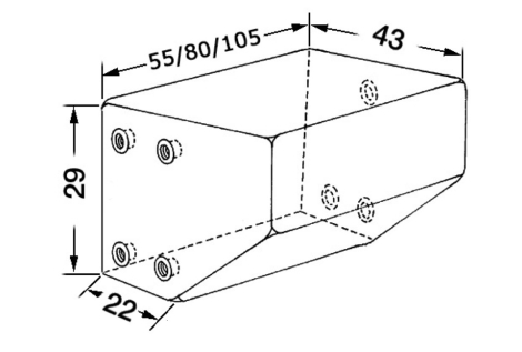 Serbatoio per acque nere 100 l 