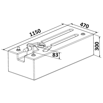 Serbatoio Polietilene 142 l 