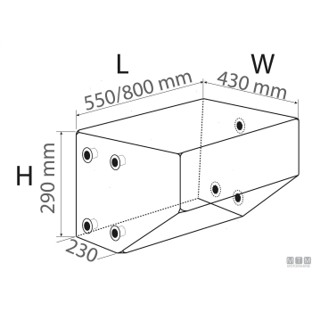 Serbatoio waste ocean 50l 