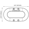 Serie x4 led luce blu notte