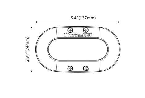 Serie x4 led luce blu notte
