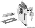 Serratura destra ottone cromato 20 mm 