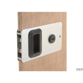 Serratura a filo satinata mobella flush-lock per porte scorrevoli