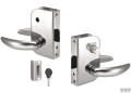 Serratura Inox Privacy Door Latch con Chiavi dx