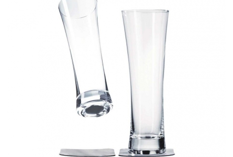 Set 2 Calici Magnetici da Birra