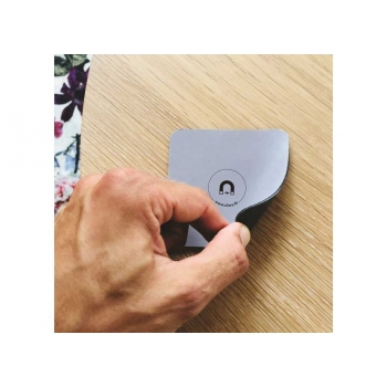 Set 2 Sottobicchieri Metallici Per Bicchieri Magnetici