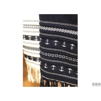 Set 3 asciugamani mb anchors blu 