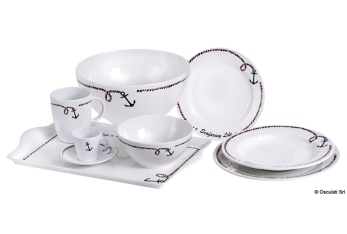 Set 6 piatti fondi antiscivolo Ø 22,5 cm 